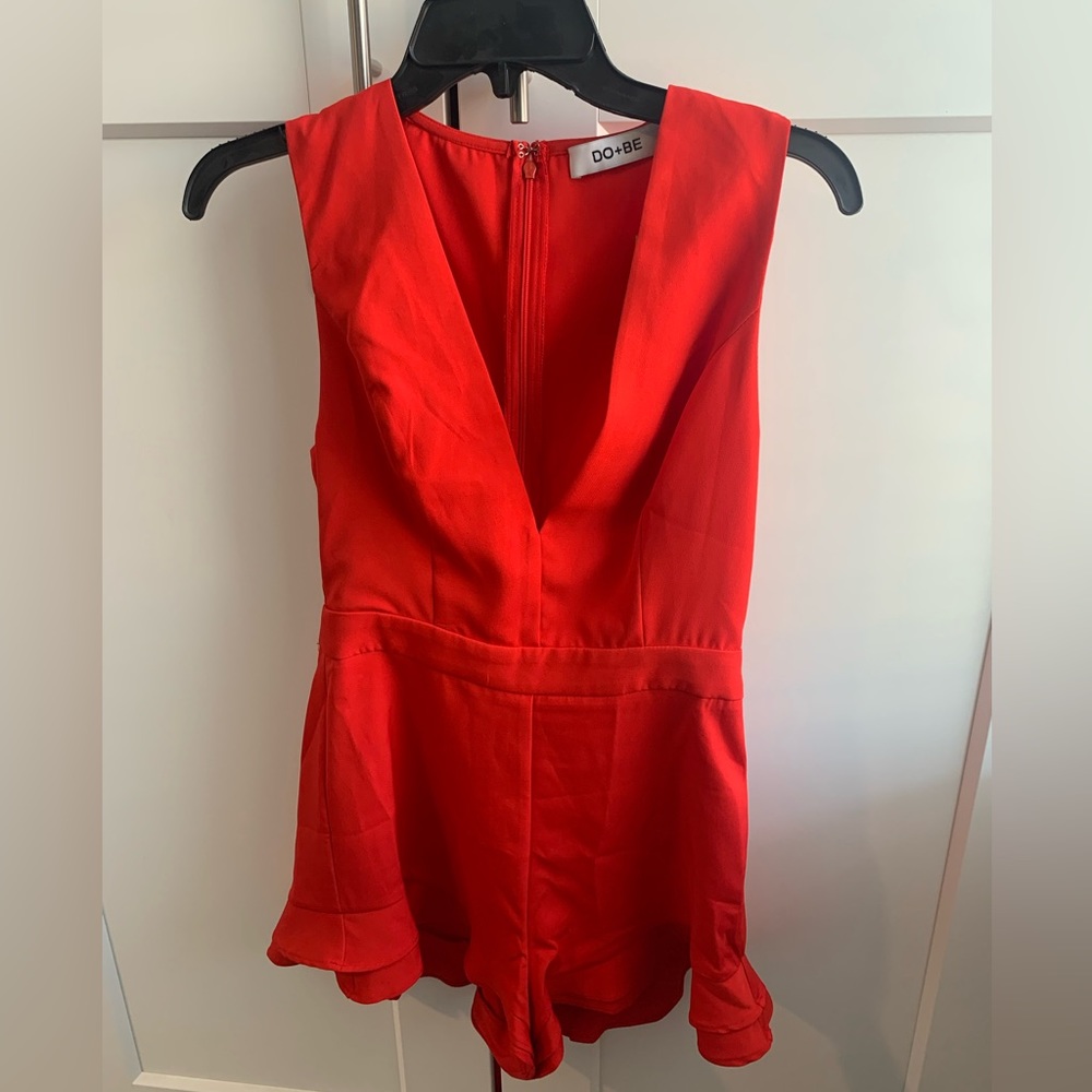 Red DO+BE romper size S
